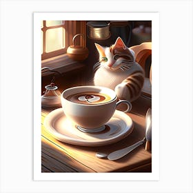 PawsingforCappuccino Art Print