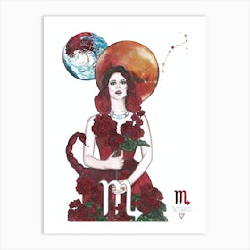 Scorpio Goddess Art Print