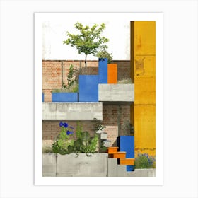 Concrete Garden Art Print