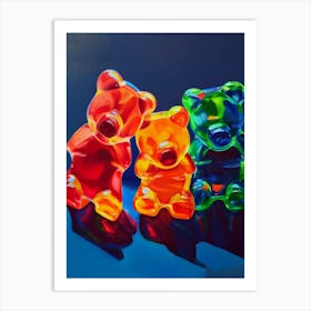 Gummy Bears Oil Painting Art Print