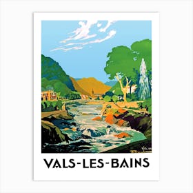 Vals, Les Bains, France Art Print