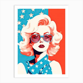 Revolutionary Rhythms: Pop Art USA Goddesses Art Print