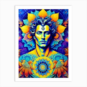 Psychedelic Man 1 Art Print