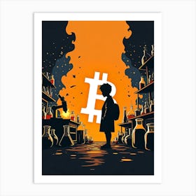 Bitcoin In The Lab 1 Art Print