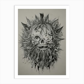 Skull Tattoo Design Art Print