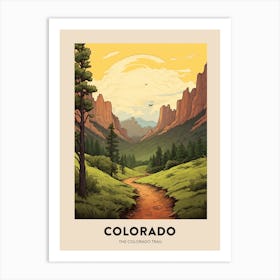 The Colorado Trail Usa 1 Vintage Hiking Travel Poster Art Print