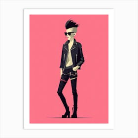 Expressive Punk Passion Art Print