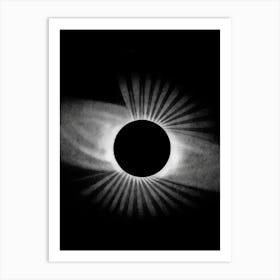 Eclipse In Black And White Art Print