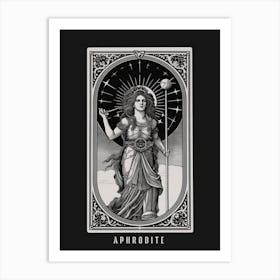 Aphrodite Tarot Card B&W 3 Art Print
