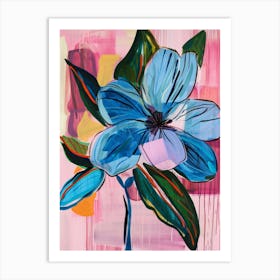 Blue Flower 6 Art Print