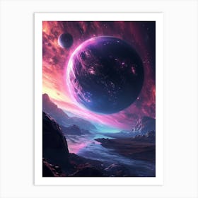 Nebula Galaxy Planet Art Print