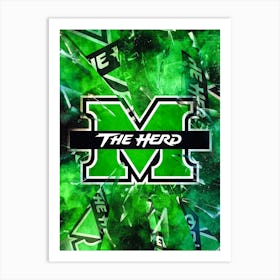 Marshall Thundering Herd 1 Art Print