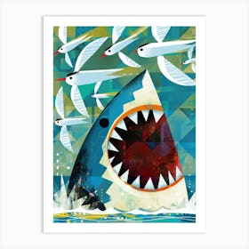 Sharks2 Fy Art Print