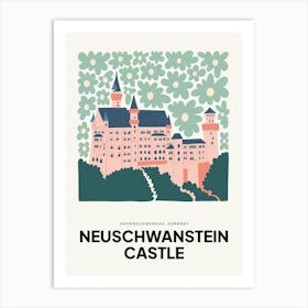 Neuschwanstein Castle Germany Travel Matisse Style Art Print