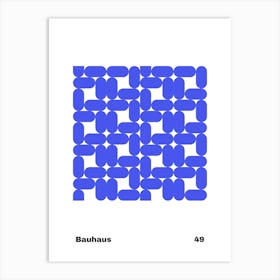 Geometric Bauhaus Poster 49 Art Print