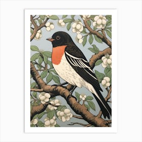 Art Nouveau Birds Poster Swallow 4 Art Print