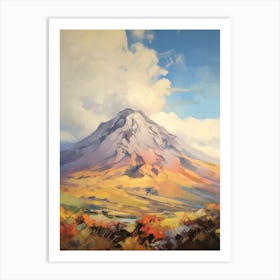 Popocatepetl Mexico 1 Mountain Painting Art Print