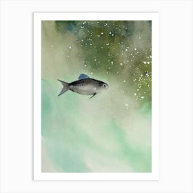 Barreleye Fish Storybook Watercolour Art Print