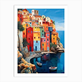 Colorful Houses By The Sea Art Print