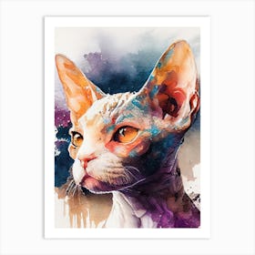 Sphynx Cat animal 4 Art Print