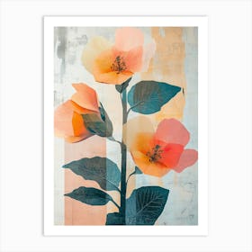 Abstract Flowers Canvas Print 6 Art Print