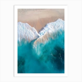 Aerial View Of A Beach 7 Art Print