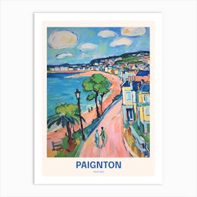 Paignton England 7 Uk Travel Poster Art Print