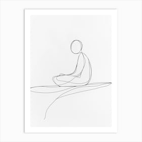 Meditating Man Art Print