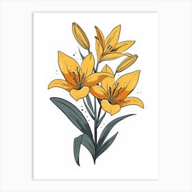 Yellow Lily 8 Art Print