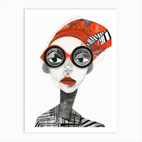 Woman In A Hat 54 Art Print