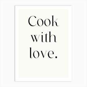 Cook With Love Art Print