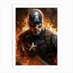 Captain America 41 Art Print