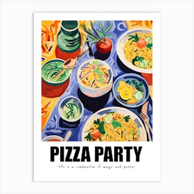 Pasta Party, Matisse Inspired 06 Art Print