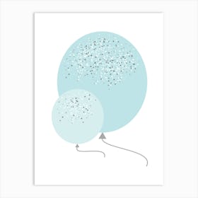 Up In The Air Mint Art Print