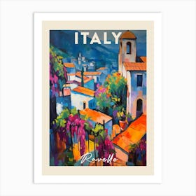 Ravello Italy 3 Fauvist Painting Travel Poster Art Print