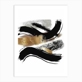 Abstract Brushstrokes 38 Art Print