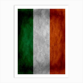 Ireland Flag Texture Art Print