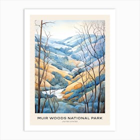 Muir Woods National Park United States Poster Art Print