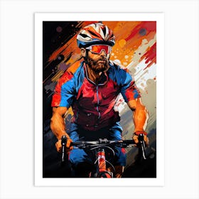 Bike Rider sport Art Print