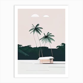 Siargao Island Philippines Simplistic Tropical Destination Art Print