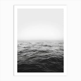 Ocean In Black And White 1 Art Print