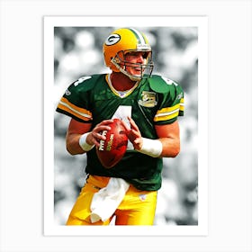 Brett Favre Of The Green Bay Packers Art Print