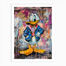 Donald Duck Collabration Louis Vuitton 2 Art Print