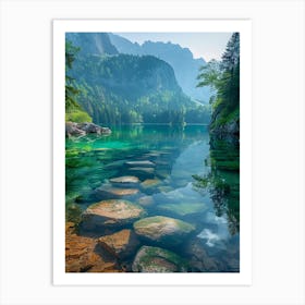 Lake In The Mountains Art Print