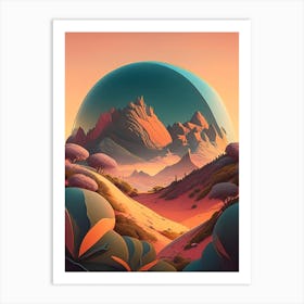 Terraforming Comic Space Space Art Print