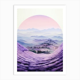 Lavender Fields 2 Art Print