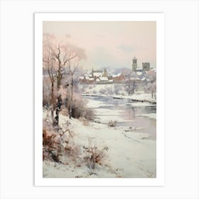 Dreamy Winter Painting Richmond England 3 Art Print