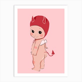 Cute Baby Devil Art Print