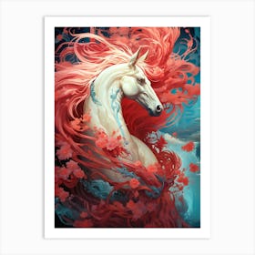 Horse With Red Hair Art Print