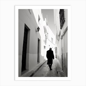 Tangier, Morocco, Black And White Photography 3 Art Print